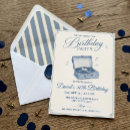Search for vintage record birthday invitations Milestone