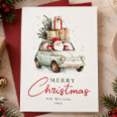 Search for antique car christmas cards Watercolor