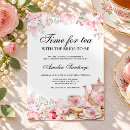 Search for tea with the bride to be invitations Time for tea