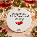 Search for cocktail christmas tree decorations Red