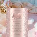 Search for rose gold 40th birthday invitations Luxury