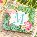 Search for pink flamingo coasters Tropical