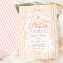 Search for little pumpkin baby shower invitations Coquette