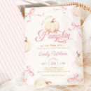 Search for pink pumpkin baby shower invitations Coquette