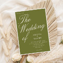 Search for olive green invitations Vintage