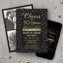 Search for cheers to 50 years Black and gold