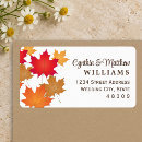 Search for fall colours return address labels Leaves