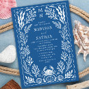 Search for marine wedding invitations Coral