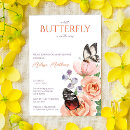 Search for floral butterfly invitations Modern