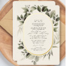 Search for sage green gold wedding invitations Spring summer fall