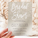 Search for metallic bridal shower invitations Foil