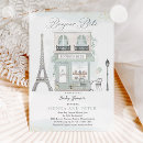 Search for parisian baby shower invitations Paris bonjour bébé