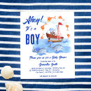 Search for fish 4x5 invitations Nautical