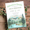 Search for wilderness baby shower invitations Let the adventure begin