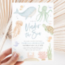 Search for octopus baby shower invitations Under the sea