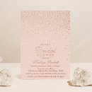 Search for pink rose bridal shower invitations Glam