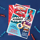 Search for superhero invitations action