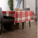 Search for red and white tablecloths Tartan