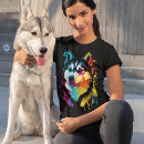 Search for siberian husky tshirts Colorful
