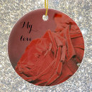 Search for red rose christmas tree decorations Gothic