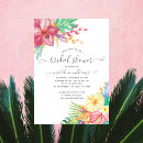 Search for red hibiscus flower invitations Beach