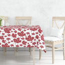 Search for maple leaf tablecloths Red and white