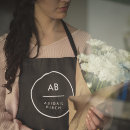 Search for round table aprons Black and white