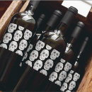 Search for happy holiday wine labels Black and white