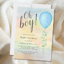 Search for greenery baby boy shower invitations Baby blue white green