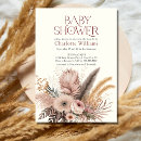 Search for brown baby girl shower invitations Beige tan brown white