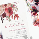 Search for magenta bridal shower invitations Watercolor floral