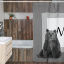 Search for black bear shower curtains Woodland