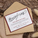 Search for plain red invitations Elegant
