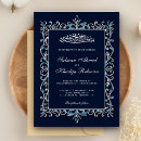 Search for sapphire blue wedding invitations Vintage