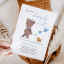Search for blue teddy bear baby shower invitations Cub