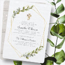 Search for geometric christening invitations Modern