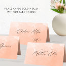 Search for coral place cards Watercolor