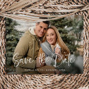 Search for simple rustic save the dates Two photo