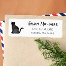 Search for silhouette return address labels Cat