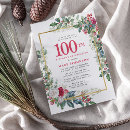 Search for holly and berries invitations Gold