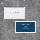 Search for blue and white business cards Consultant