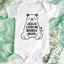 Search for christian baby clothes Jesus loves me