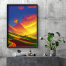 Search for mountains in clouds posters Sunset