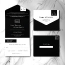 Search for fancy cards invites black and white