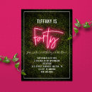 Search for neon 40th birthday invitations Forty
