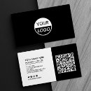 Search for add your logo business cards Modern black corporate business