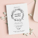 Search for wreath bridal shower invitations Wildflower