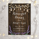 Search for lavender rehearsal dinner invitations String lights