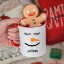 Search for cute snowman face mugs Kids