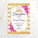 Search for pastel quinceanera invitations Blush pink